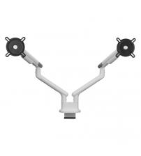 One For All DM7220 Design Line Dual Monitor Mount - White/Silver